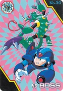 Sting Chameleon in the Rockman X Carddass.