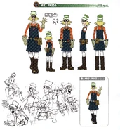 Concept art of Mr. Press.