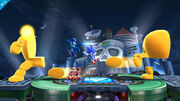 Yellow Devil splitting in Super Smash Bros. for Wii U.