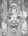 Zero being repaired in the Rockman X2 manga.