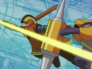 Wood Soul Rockman using Bamboo Sword against SparkMan. (episode 39)