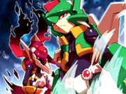 Aeolus and Siarnaq meet Mega Man Model A.