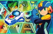 Roll in the cover of Rockman EXE 4.5 Real Operation.