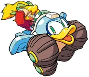 Alternate Mega Man Battle & Chase artwork.