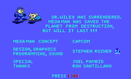 Ending Screen with Credits