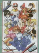 The main cast of Novas Aventuras de Megaman by Rogério Hanata.