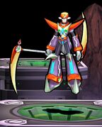 Red's in-game model in Mega Man X7.