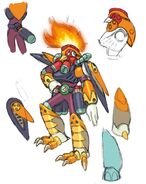 Concept art of Burn Rooster.