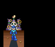 Wily Castle exploding in the ending.