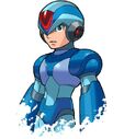 Bust shot of X from Mega Man X8.