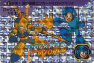 Mega Man facing Enker.