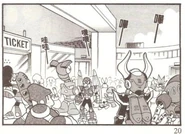 Some of the cast of the Rockman: Battle & Chase manga.