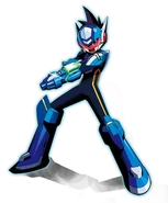 Mega Buster in Mega Man Star Force 3.
