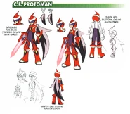 Concept art of C.F. ProtoMan - Chaud.