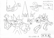 SpikeMan design sheet #2. (Rockman.EXE Stream)