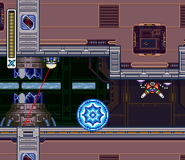 X with the blue Defense Shield.