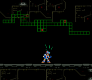 X using the Item Radar in Blast Hornet's stage. The first mark is the Capsule, second is the Ride Armor, and third is the Life Up.