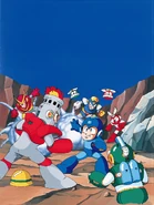 Bubble Man on the original cover art of Mega Man: Dr. Wily's Revenge.