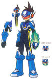 Finalized concept art for Mega Man.
