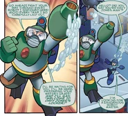 Bubble Man in the Mega Man comic.
