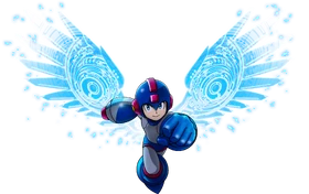 Mega Man with wings