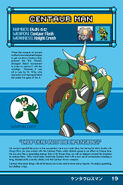 Centaur Man's profile from the Mega Man: Robot Master Field Guide.