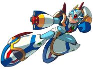 Mega Man X5 illustration.