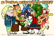 A Happy New Year 2007 artwork.
