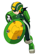 WoodShield Style art from MegaMan NT Warrior.