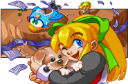 In Roll's ending from Mega Man Battle & Chase.