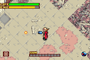 Django using the Mega Buster in Boktai 2.