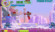 Proto Man using Magnet Missile in Mega Man: The Power Battle.