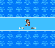 Top Man's intro screen in Mega Man 3.