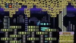 Details from Metal Man's and Crash Man's stages mixed in Mega Man Universe.