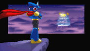 Shadow Man's ending scene in Mega Man: Battle & Chase.