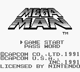 Mega Man I Title