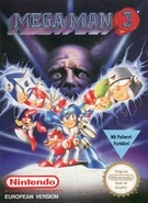 European box art, derived from the Japanese art, and which inspired the main cover for Issue 41 of the Mega Man Archie Comics.