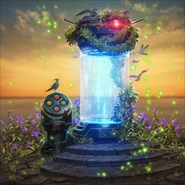 Alternate art of the TEPPEN card The Only Escape.
