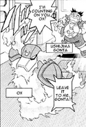 Ushijima Gonta and Ox Fire in Shooting Star Rockman 3 (manga).