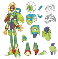 Concept sketches of Optic Sunflower.