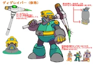 Concept art of the Degravers in Mega Man X: Command Mission