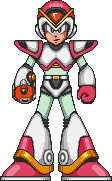 X equipped with Rolling Shield (with completed armor) in Mega Man X.