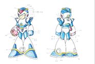 Concept art for Mega Man X.