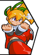 Roll, before battle in Marvel vs. Capcom.