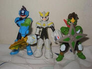 Wendy's Mega Man Star Force figures.