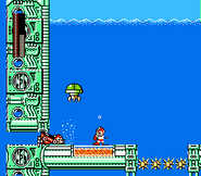 Example of a place Mega Man will get crushed with Rush Marine.