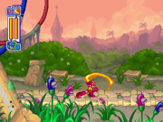 Mega Man using Flame Sword in Mega Man 8.