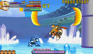 Duo using Pharaoh Wave in Mega Man 2: The Power Fighters