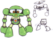 Concept art from Mega Man: Powered Up.