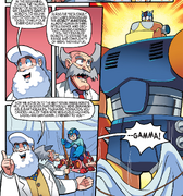Gamma's unveiling in Mega Man #36.